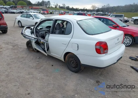 2002 Toyota Echo из США, поврежденный, VIN JTDBT123125025573